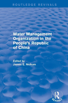 Revival: Water Management Organization in the People's Republic of China (1982) (Routledge Revivals) cover