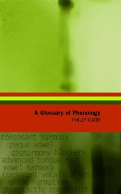 A Glossary of Phonology (Glossaries in Linguistics) cover