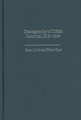 Discography of Okeh Records, 1918-1934 cover