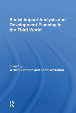 Social Impact Analysis And Development Planning In The Third World cover