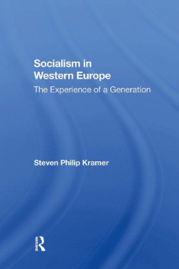 Socialism In Western Europe: The Experience Of A Generation cover