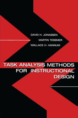 Task Analysis Methods for Instructional Design cover
