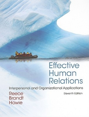 Effective Human Relations: Interpersonal and Organizational Applications cover