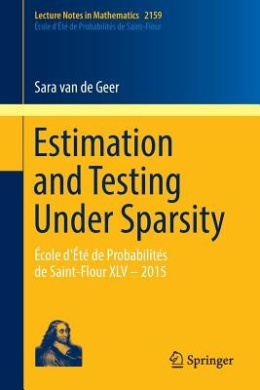 Estimation and Testing Under Sparsity: Ecole d'Ete de Probabilites de Saint-Flour XlV - 2015: 2016 (Lecture Notes in Mathematics) cover