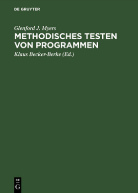 Methodisches Testen von Programmen cover