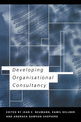 Developing Organisational Consultancy cover